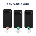 kwmobile Hülle kompatibel mit Google Pixel 10 / Pixel 10 Pro Hülle - magnetisches Silikon Case kompatibel mit MagSafe - Cover gummiert
