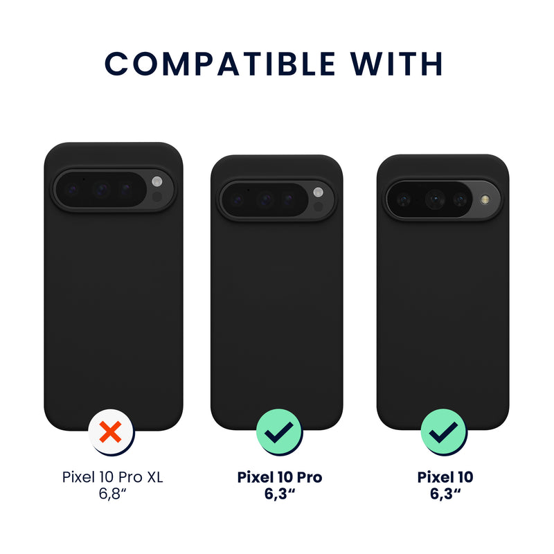 kwmobile Hülle kompatibel mit Google Pixel 10 / Pixel 10 Pro Hülle - magnetisches Silikon Case kompatibel mit MagSafe - Cover gummiert