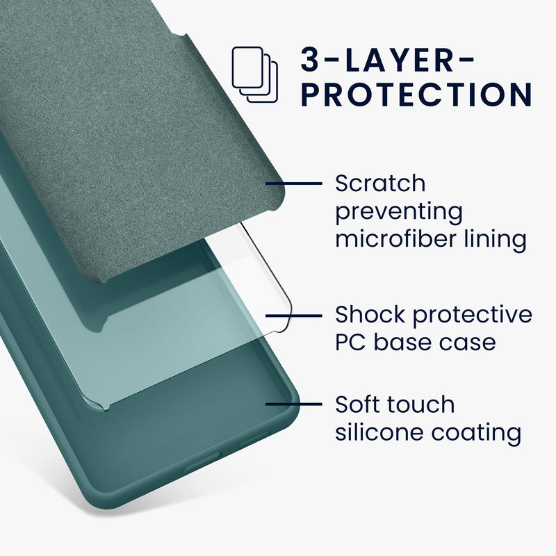 kwmobile Handyhülle für Google Pixel 10 / Pixel 10 Pro Hülle - Case Silikon - Kabelloses Laden - Schutzhülle Cover