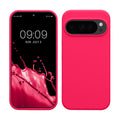 kwmobile Handyhülle für Google Pixel 10 / Pixel 10 Pro Hülle - Case Silikon - Kabelloses Laden - Schutzhülle Cover in Neon Pink Neon Pink  