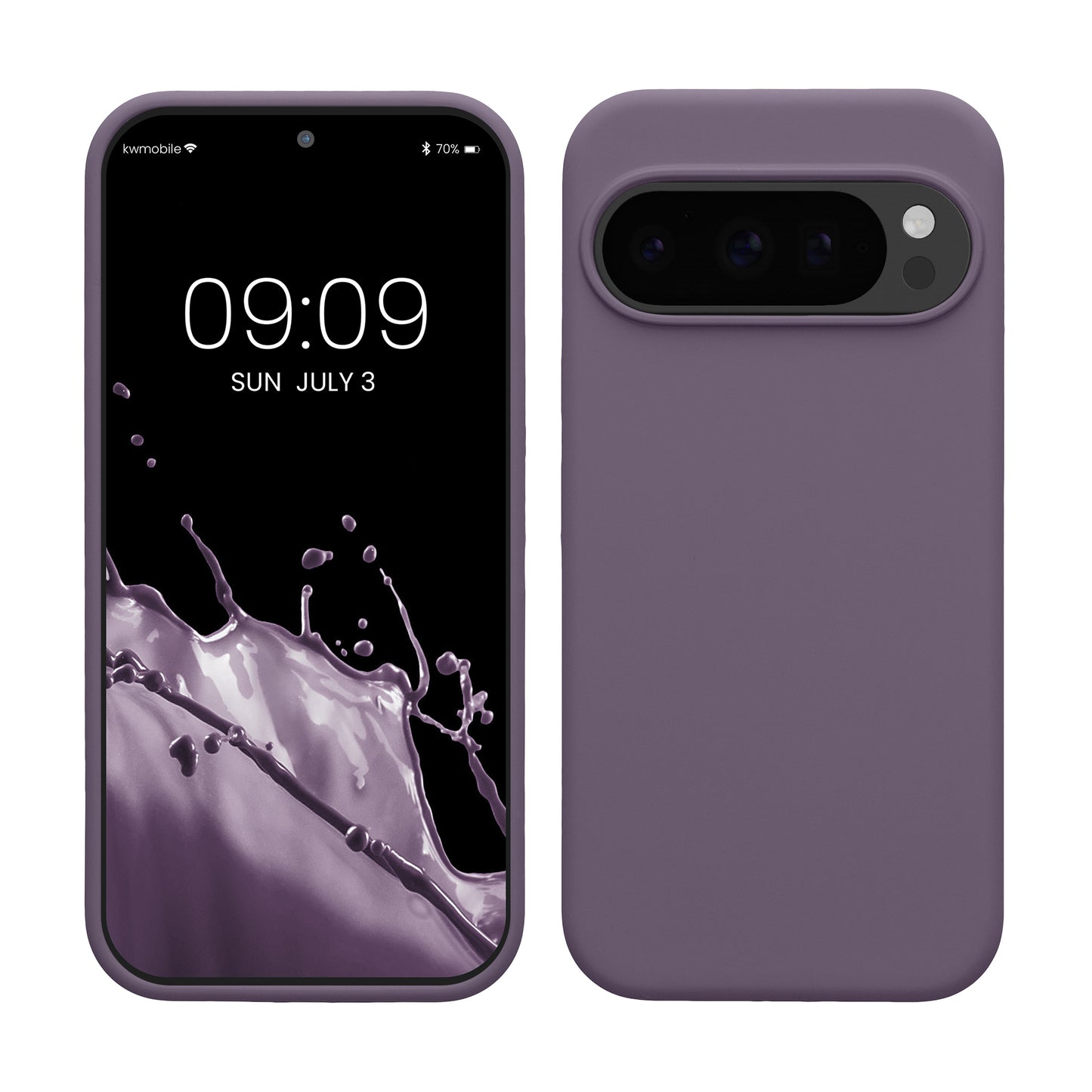 kwmobile Handyhülle für Google Pixel 10 / Pixel 10 Pro Hülle - Case Silikon - Kabelloses Laden - Schutzhülle Cover in Helle Iris Helle Iris  