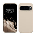kwmobile Handyhülle für Google Pixel 10 / Pixel 10 Pro Hülle - Case Silikon - Kabelloses Laden - Schutzhülle Cover in Creme matt Creme matt  