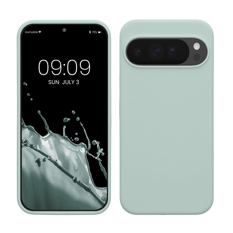 kwmobile Handyhülle für Google Pixel 10 Pro XL Hülle - Case Silikon - Kabelloses Laden - Schutzhülle Cover in Cool Mint Cool Mint  