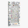 Xiaomi Redmi 14C / Poco C75 transparente Handyhülle mit Glas Displayschutz Wildblumen