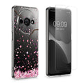 Xiaomi Redmi A3 transparente Handyhülle mit Glas Displayschutz