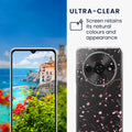 Xiaomi Redmi A3 transparente Handyhülle mit Glas Displayschutz