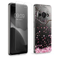 Xiaomi Redmi A3 transparente Handyhülle mit Glas Displayschutz