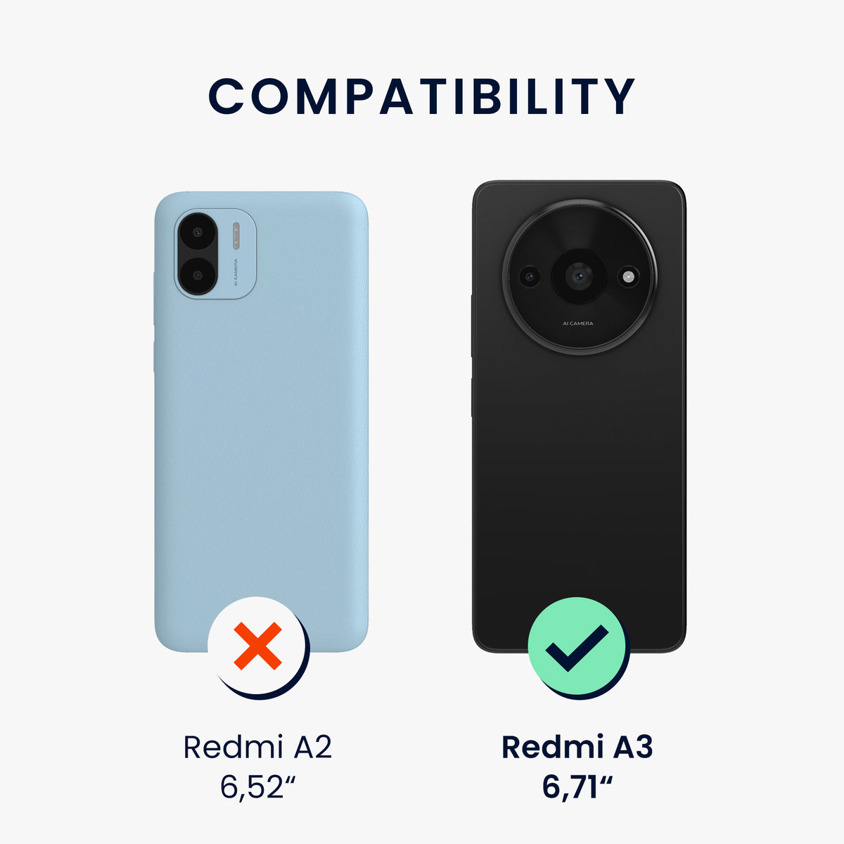 Xiaomi Redmi A3 Silikon Handyhülle Don't Touch My Phone