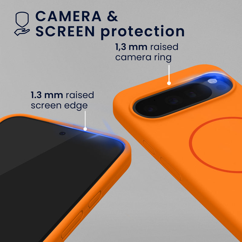kwmobile Silikon Hülle für Google Pixel 10 / Pixel 10 Pro Handyhülle - Case Kompatibel mit MagSafe