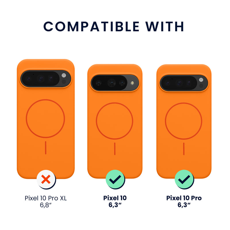 kwmobile Silikon Hülle für Google Pixel 10 / Pixel 10 Pro Handyhülle - Case Kompatibel mit MagSafe