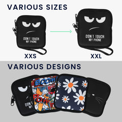 kwmobile Handytasche für faltbare Smartphones - 3 / 3,5’’ Hülle - Telefon Tasche mit 10 x 8 x 2 cm Innenmaße - Don’t
