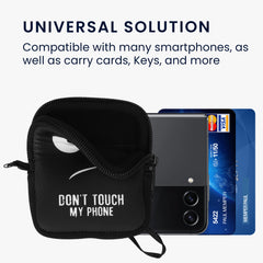 kwmobile Handytasche für faltbare Smartphones - 3 / 3,5’’ Hülle - Telefon Tasche mit 10 x 8 x 2 cm Innenmaße - Don’t