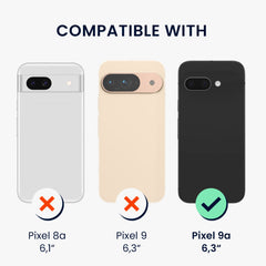kwmobile Hülle für Google Pixel 9a Handyhülle - Case kompatibel mit MagSafe - Cover mit Ringständer - [dsg01] - Hüllen