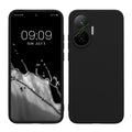kwmobile Handyhülle für Xiaomi Poco F7 Hülle - weiches Handy Silikon Case - Schutzhülle Cover - Schwarz matt Schwarz matt  