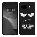 Google Pixel 9a Silikon Handyhülle Don't Touch My Phone