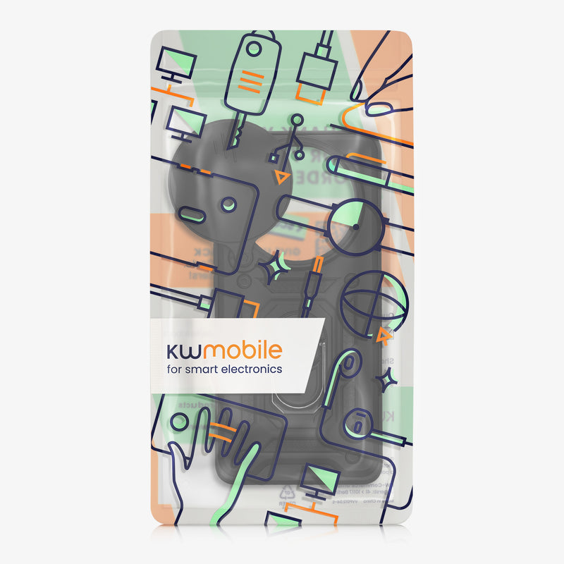 Xiaomi Redmi Note 14 Pro 5G / Poco X7 Handyhülle mit Ringhalter und 2 Schutzfolien