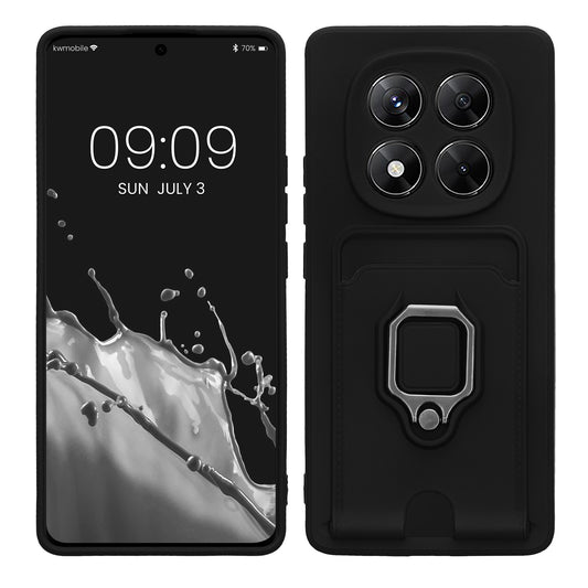 kwmobile Handyhülle kompatibel mit Xiaomi Redmi Note 14 Pro 4G - Softcase mit Kameraschutz - Kartenfach