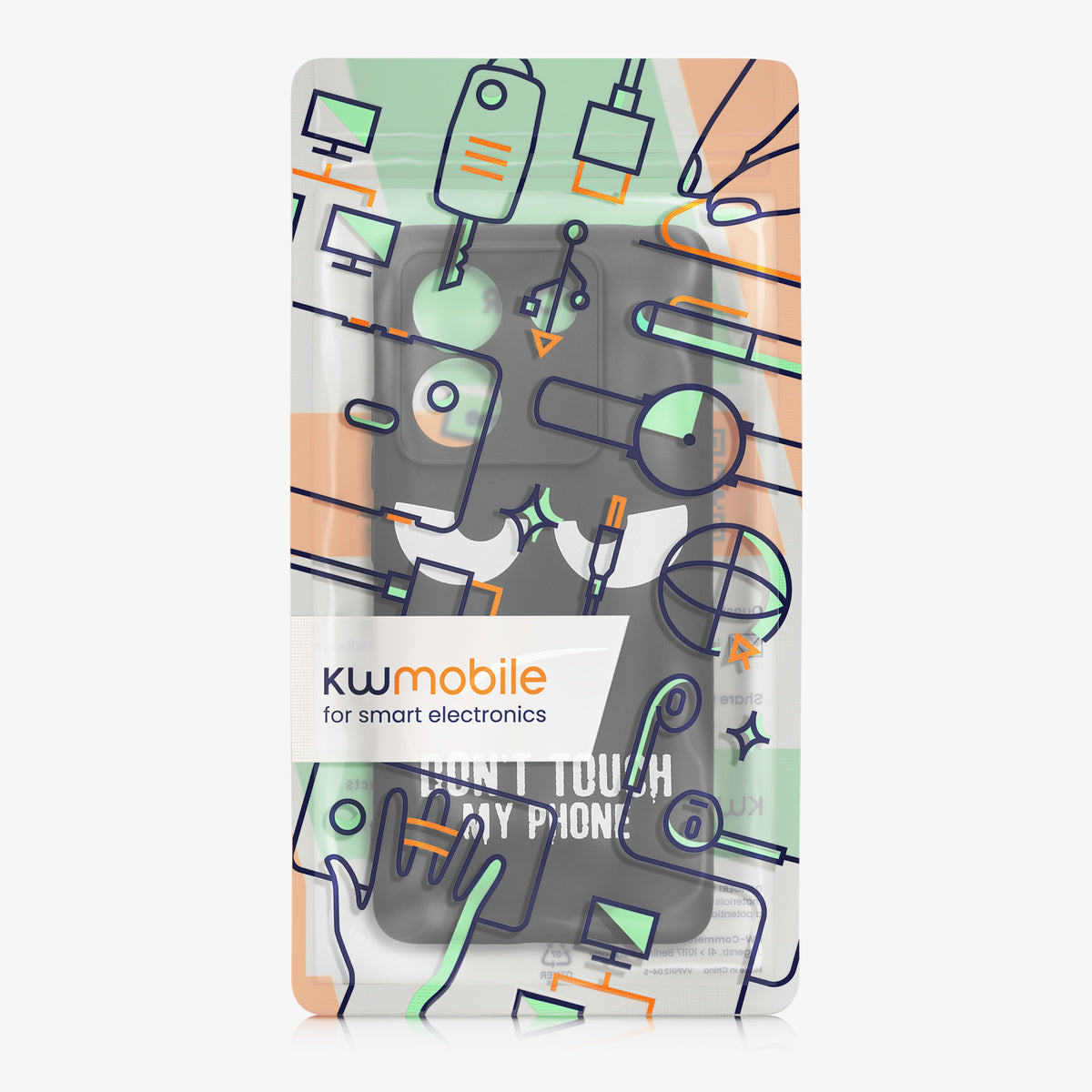 Xiaomi Poco M7 pro 5G Silikon Handyhülle Don't Touch My Phone