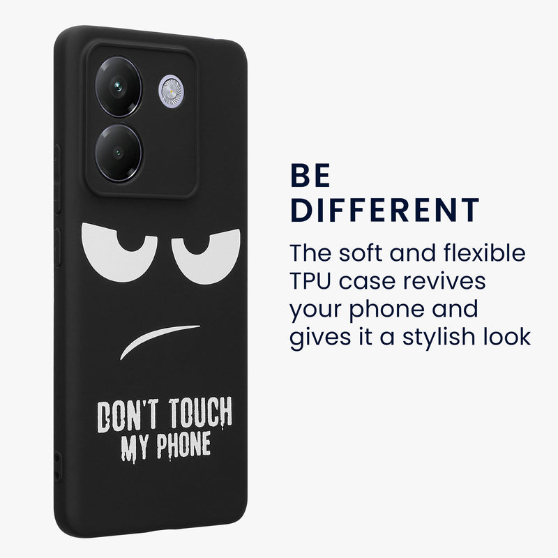 Xiaomi Poco M7 pro 5G Silikon Handyhülle Don't Touch My Phone