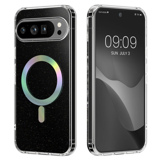 kwmobile Hülle kompatibel mit Google Pixel 10 / Pixel 10 Pro Handyhülle - Hard Case mit TPU Bumber - Schutzhülle kompatibel mit MagSafe - Kameraschutz