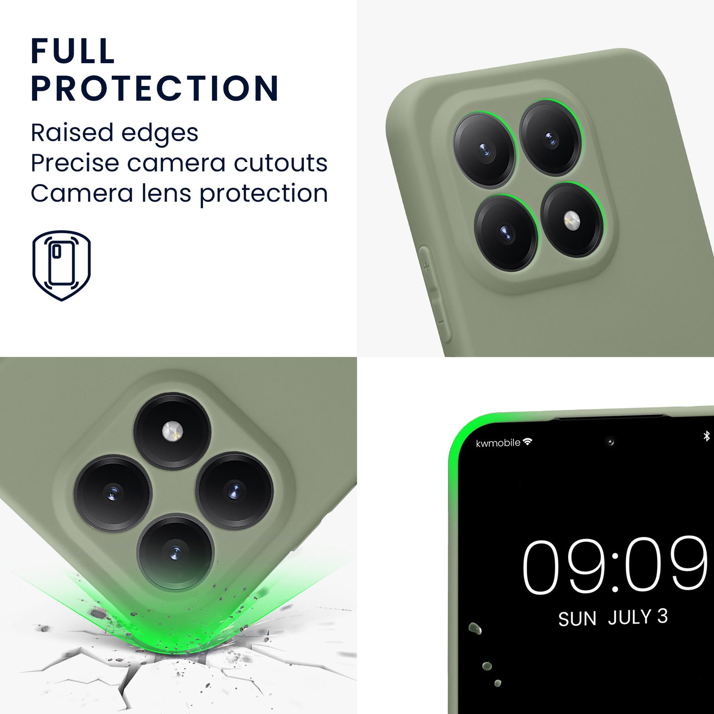 kwmobile Handyhülle für Xiaomi 15T Hülle - weiches Handy Silikon Case - Schutzhülle Cover