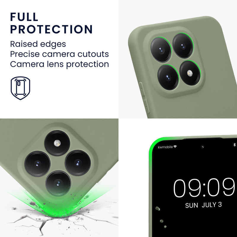 kwmobile Handyhülle für Xiaomi 15T Hülle - weiches Handy Silikon Case - Schutzhülle Cover