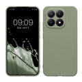 kwmobile Handyhülle für Xiaomi 15T Hülle - weiches Handy Silikon Case - Schutzhülle Cover - Graugrün Graugrün  