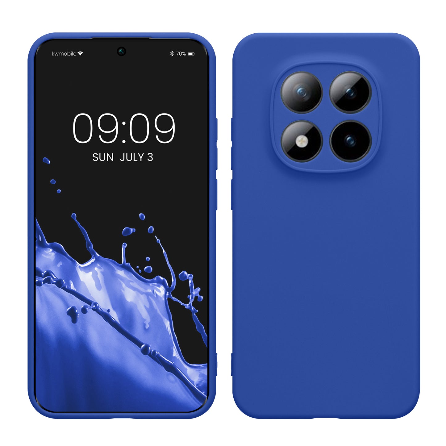 kwmobile Handyhülle für Xiaomi Redmi Note 15 Pro 5G Hülle - weiches Handy Silikon Case - Schutzhülle Cover - Baltik Blau Baltik Blau  