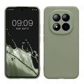 kwmobile Handyhülle für Xiaomi Redmi Note 15 Pro+ 5G / Poco M8 Pro 5G Hülle - weiches Handy Silikon Case - Schutzhülle Cover - Graugrün Graugrün  