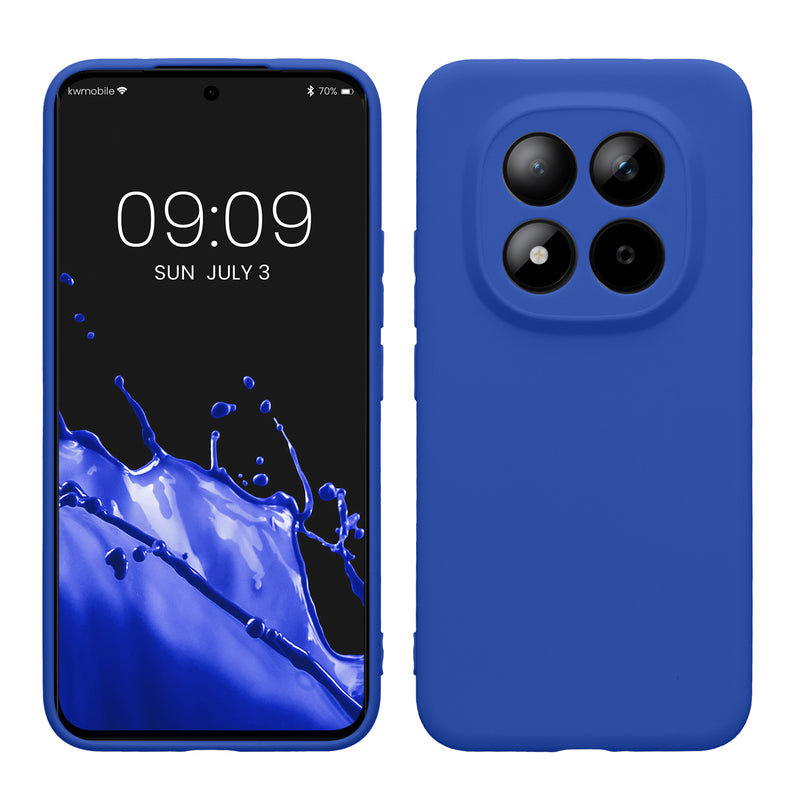 kwmobile Handyhülle für Xiaomi Redmi Note 15 Pro+ 5G / Poco M8 Pro 5G Hülle - weiches Handy Silikon Case - Schutzhülle Cover - Baltik Blau Baltik Blau  