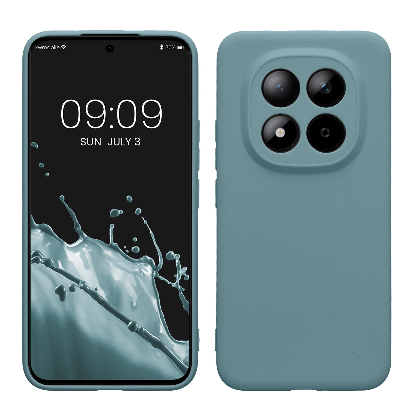 kwmobile Handyhülle für Xiaomi Redmi Note 15 Pro+ 5G / Poco M8 Pro 5G Hülle - weiches Handy Silikon Case - Schutzhülle Cover - Antique Stone Antique Stone  