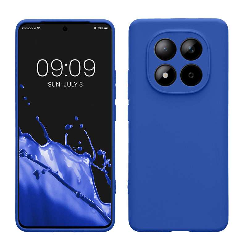 kwmobile Handyhülle für Xiaomi Redmi Note 15 4G / Redmi Note 15 5G / Poco M8 5G Hülle - weiches Handy Silikon Case - Schutzhülle Cover - Baltik Blau Baltik Blau  