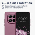 kwmobile Handyhülle für Xiaomi Redmi Note 15 Pro 5G Hülle - weiche Silikon Case metallisch schimmernd - Schutzhülle Cover