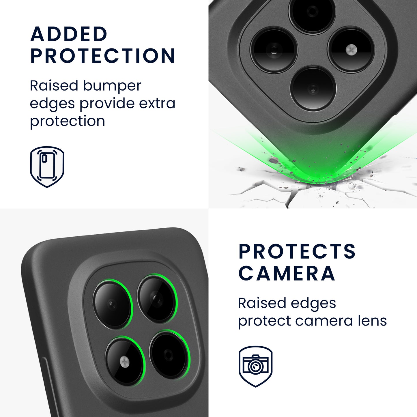 kwmobile Handyhülle für Xiaomi Redmi Note 15 Pro+ 5G / Poco M8 Pro 5G Hülle - weiche Silikon Case metallisch schimmernd - Schutzhülle Cover