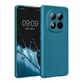 kwmobile Handyhülle für Xiaomi Redmi Note 15 4G / Redmi Note 15 5G / Poco M8 5G Hülle - weiche Silikon Case metallisch schimmernd - Schutzhülle Cover - Metallic Karibikblau Metallic Karibikblau  