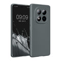 kwmobile Handyhülle für Xiaomi Redmi Note 15 4G / Redmi Note 15 5G / Poco M8 5G Hülle - weiche Silikon Case metallisch schimmernd - Schutzhülle Cover - Metallic Grau Metallic Grau  