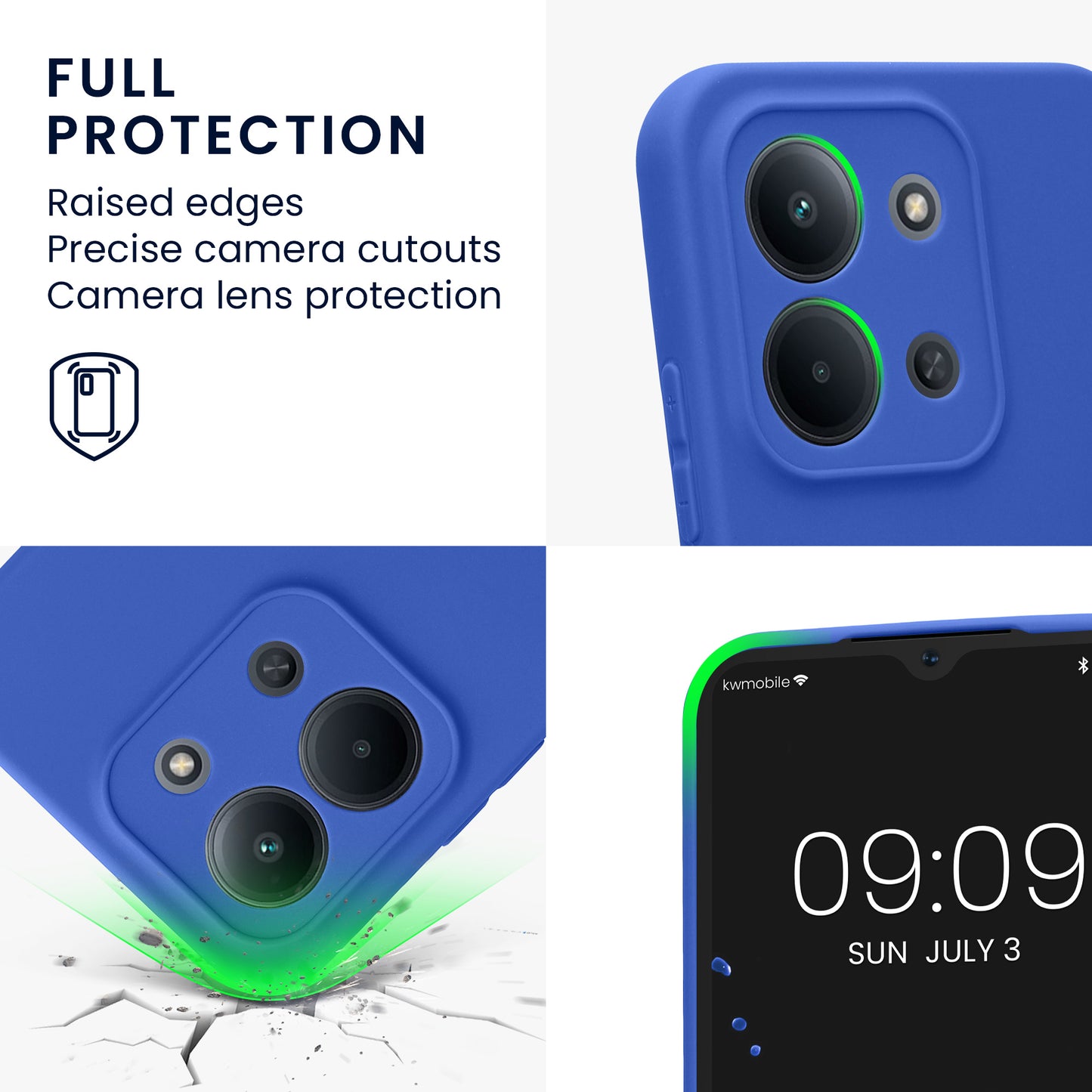 kwmobile Handyhülle für Xiaomi Redmi 15C 5G Hülle - weiches Handy Silikon Case - Schutzhülle Cover