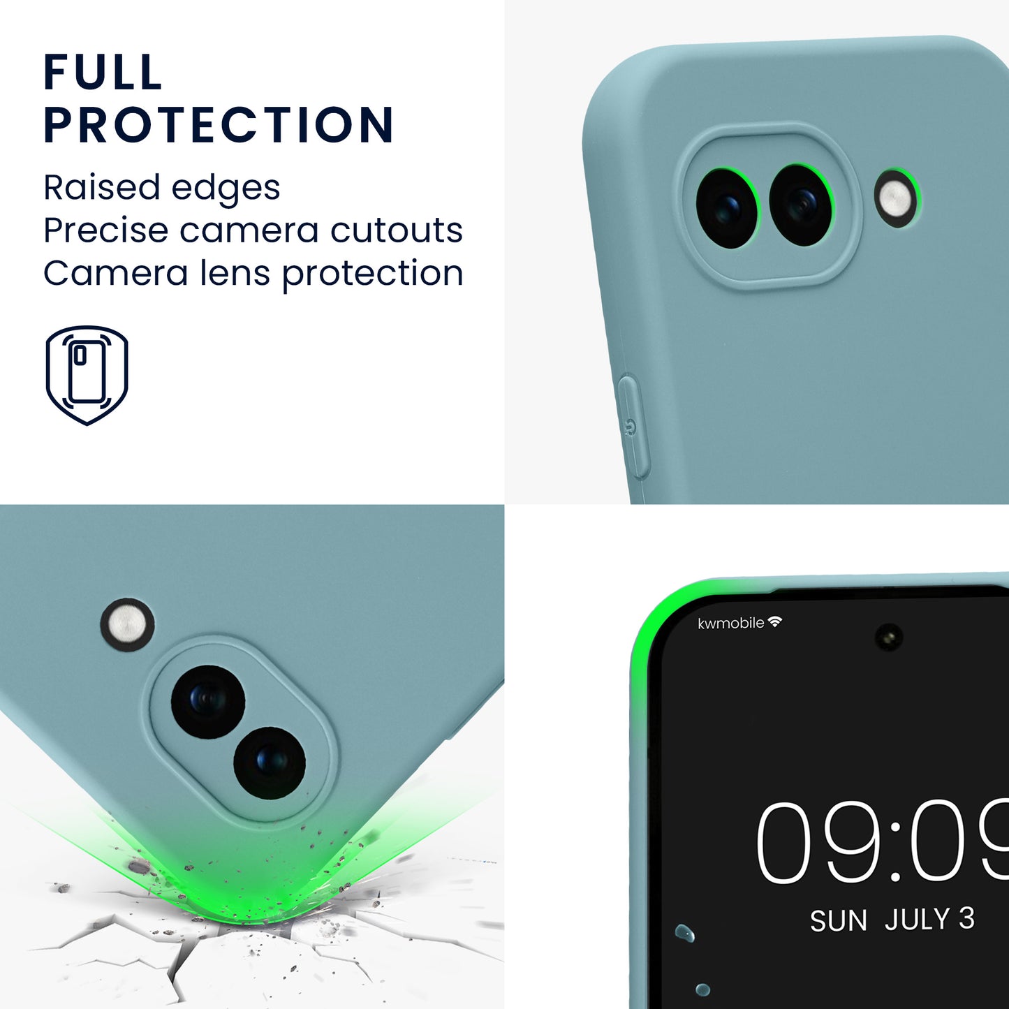 kwmobile Handyhülle für Google Pixel 10a Hülle - weiches Handy Silikon Case - Schutzhülle Cover