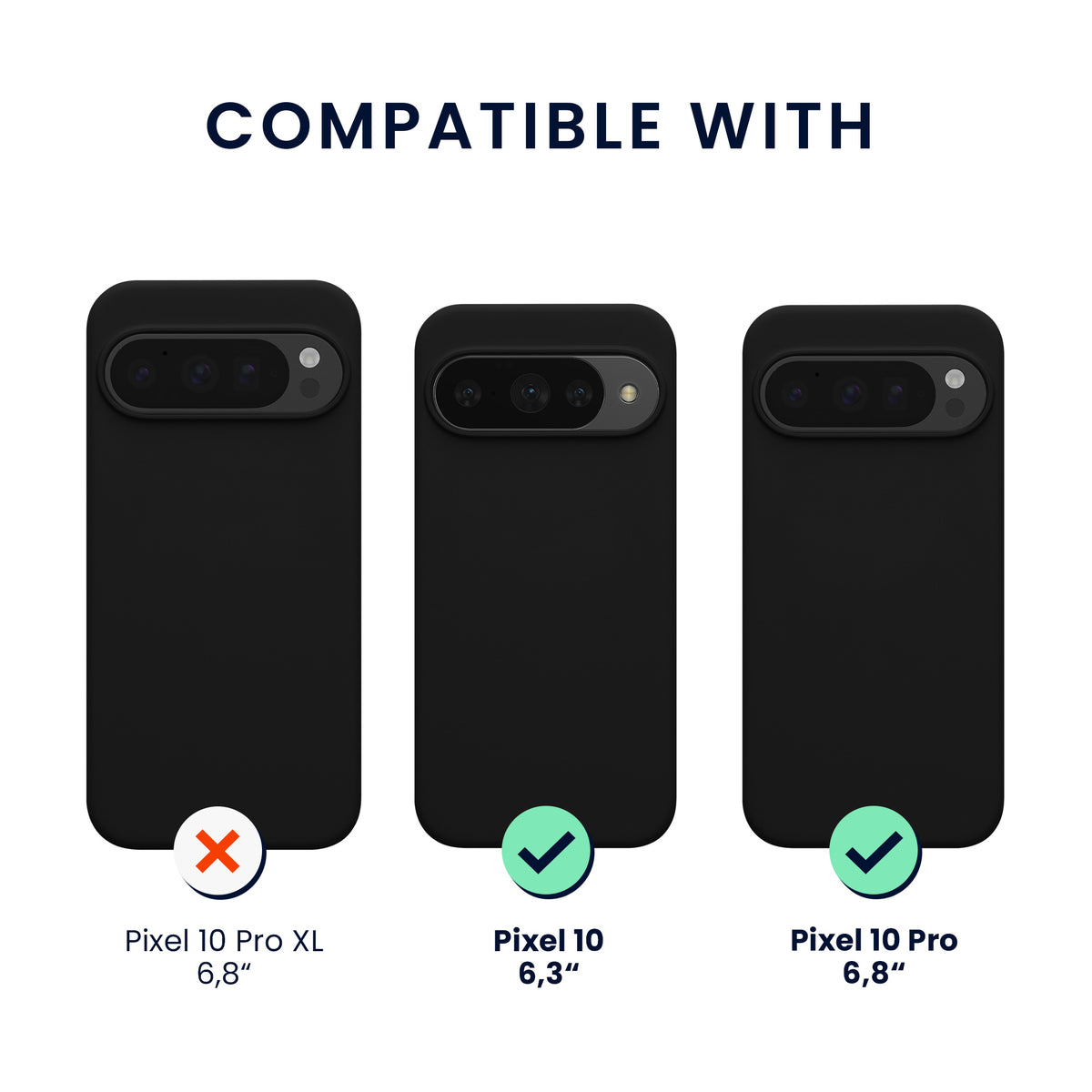 Google Pixel 10 / Pixel 10 Pro Silikon Handyhülle KWM0000215O001C