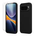 Google Pixel 9 / Pixel 9 Pro Silikon Handyhülle Schwarz