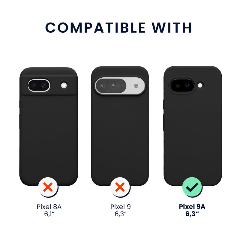 Google Pixel 9a Silikon Handyhülle + 2x Schutzglas KWM0000215R001C