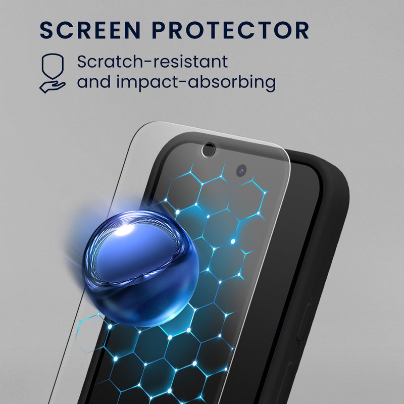Google Pixel 9a Silikon Handyhülle + 2x Schutzglas KWM0000215R001C
