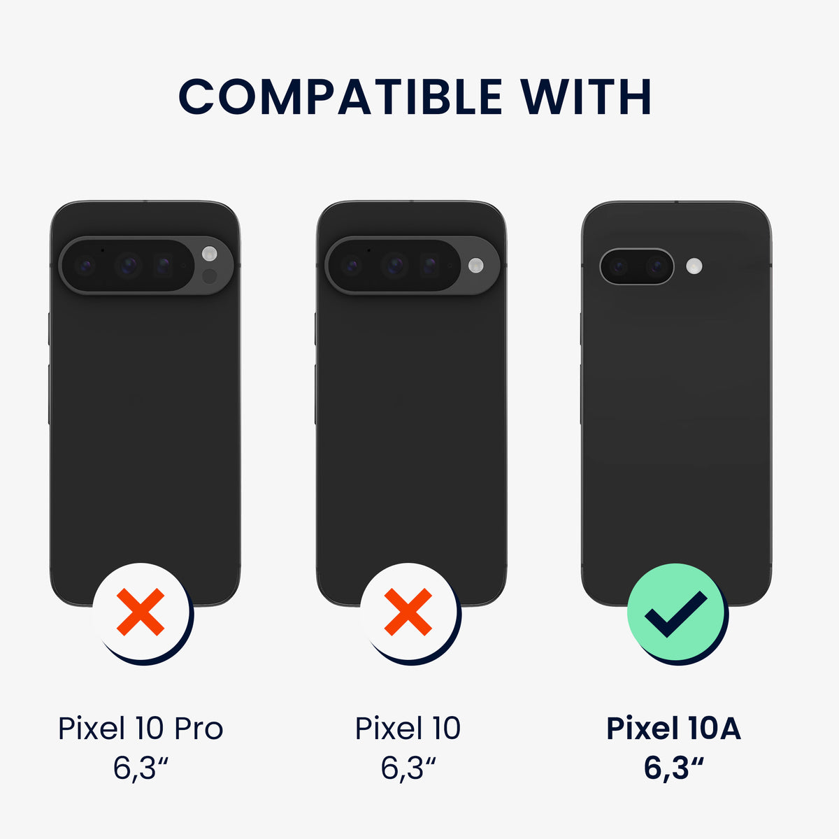 Google Pixel 10a Silikon Handyhülle + 2x Schutzglas KWM0000215S001C