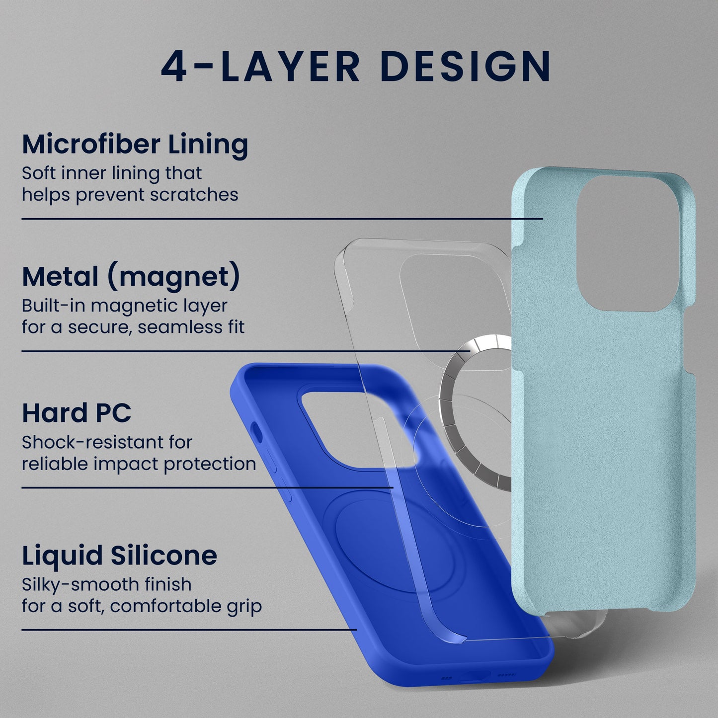 kwmobile Hülle iPhone 17e / 16e Baltik Blau