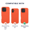 kwmobile Hülle iPhone 16 Pro Leuchtende Koralle