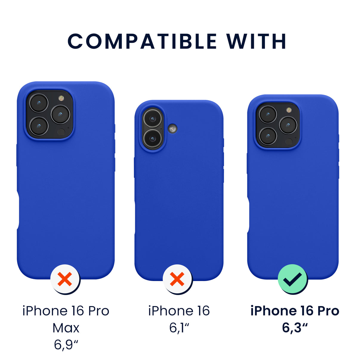 kwmobile Hülle iPhone 16 Pro Baltik Blau