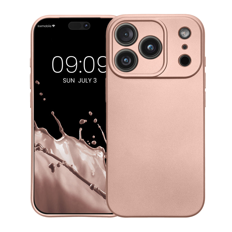 iPhone 18 Pro / iPhone 17 Pro Silikon Handyhülle metallisch KWM0000216E001C