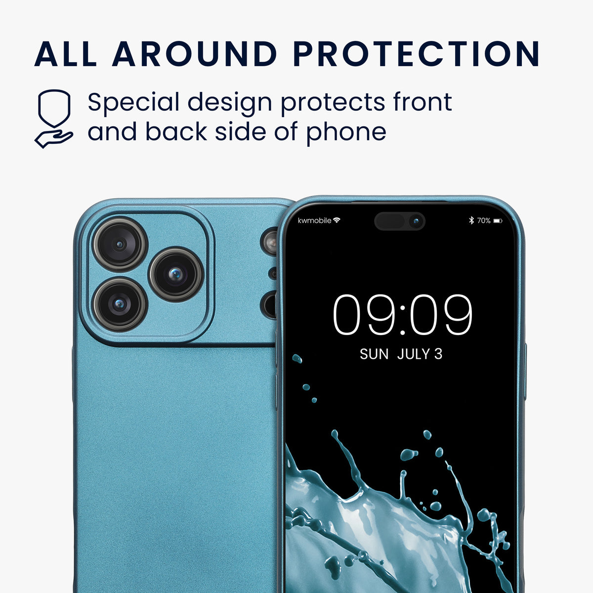 iPhone 18 Pro Max / iPhone 17 Pro Max Silikon Handyhülle metallisch KWM0000216G002C