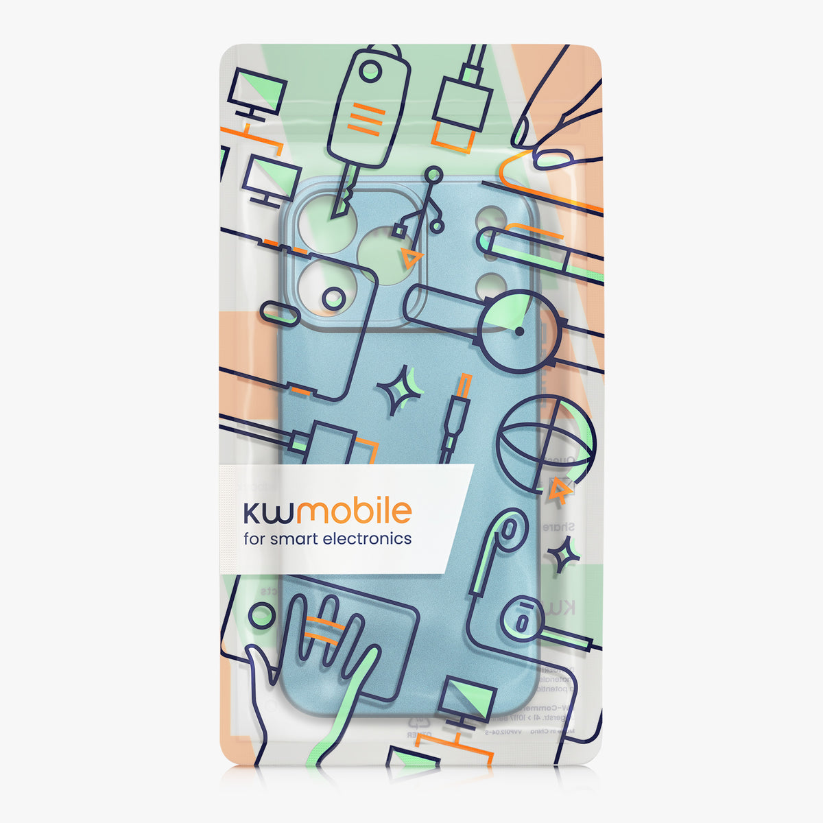 iPhone 18 Pro Max / iPhone 17 Pro Max Silikon Handyhülle metallisch KWM0000216G002C