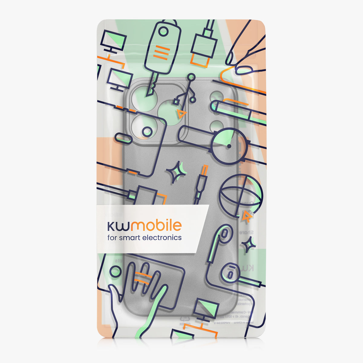 iPhone 18 Pro Max / iPhone 17 Pro Max Silikon Handyhülle metallisch KWM0000216G003C